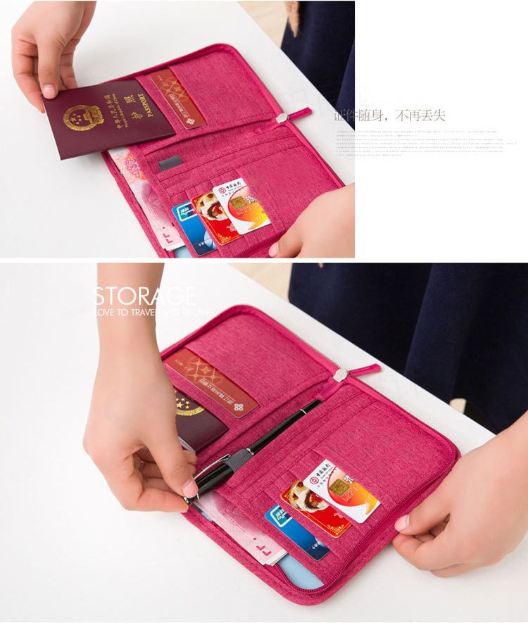 Wasserdichte Reisedokumenttasche für Pass und Karten
