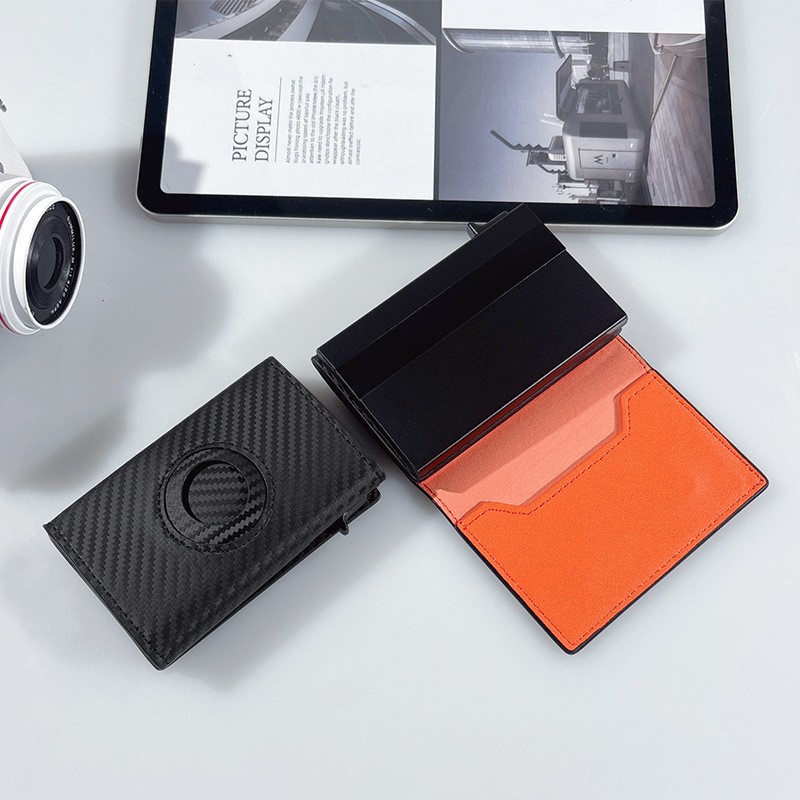 Kart cüzdanı, RFID korumalı, AirTag uyumlu, çok kartlı