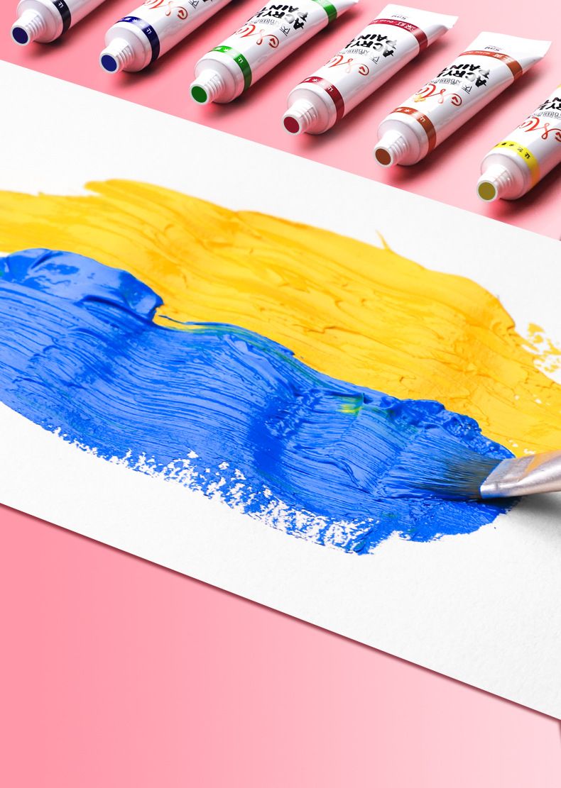 Acrylic paint set, UV-resistant, waterproof, fade-proof