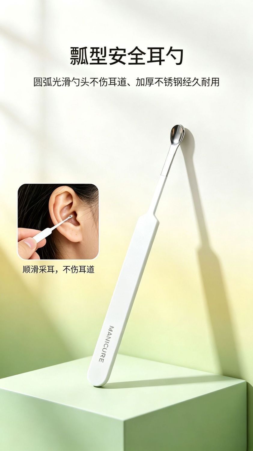 萌趣指甲刀套装清洁护理工具指甲钳指甲剪去死皮耳挖勺美容套装