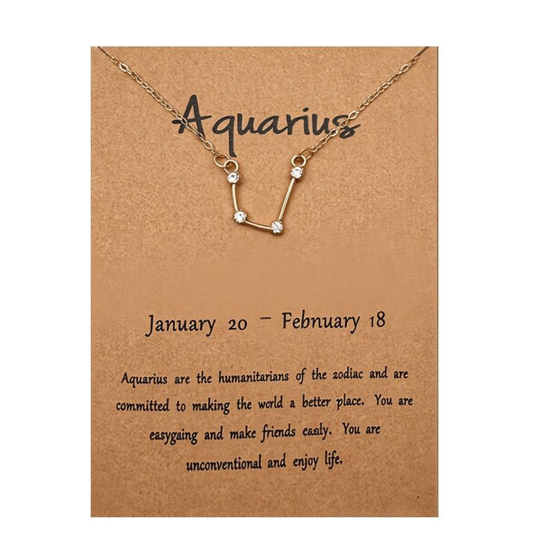 Twelve zodiac pendant necklace, silver, galaxy design