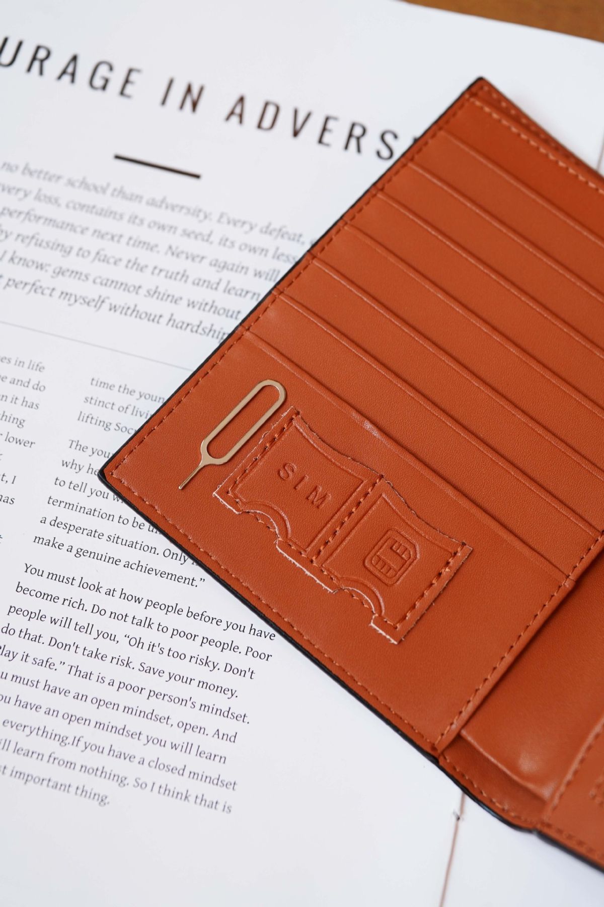 Passport holder women's genuine leather multifunctional card wallet portable premium