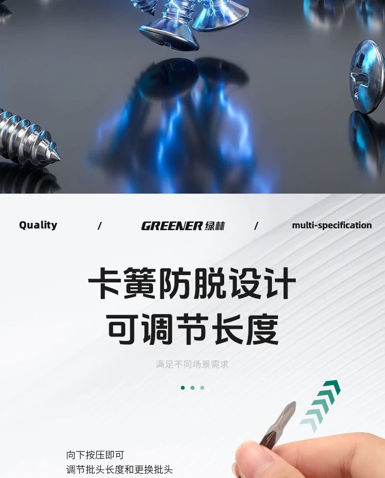 Multifunctional screwdriver set with U-shaped Y-type and special bits