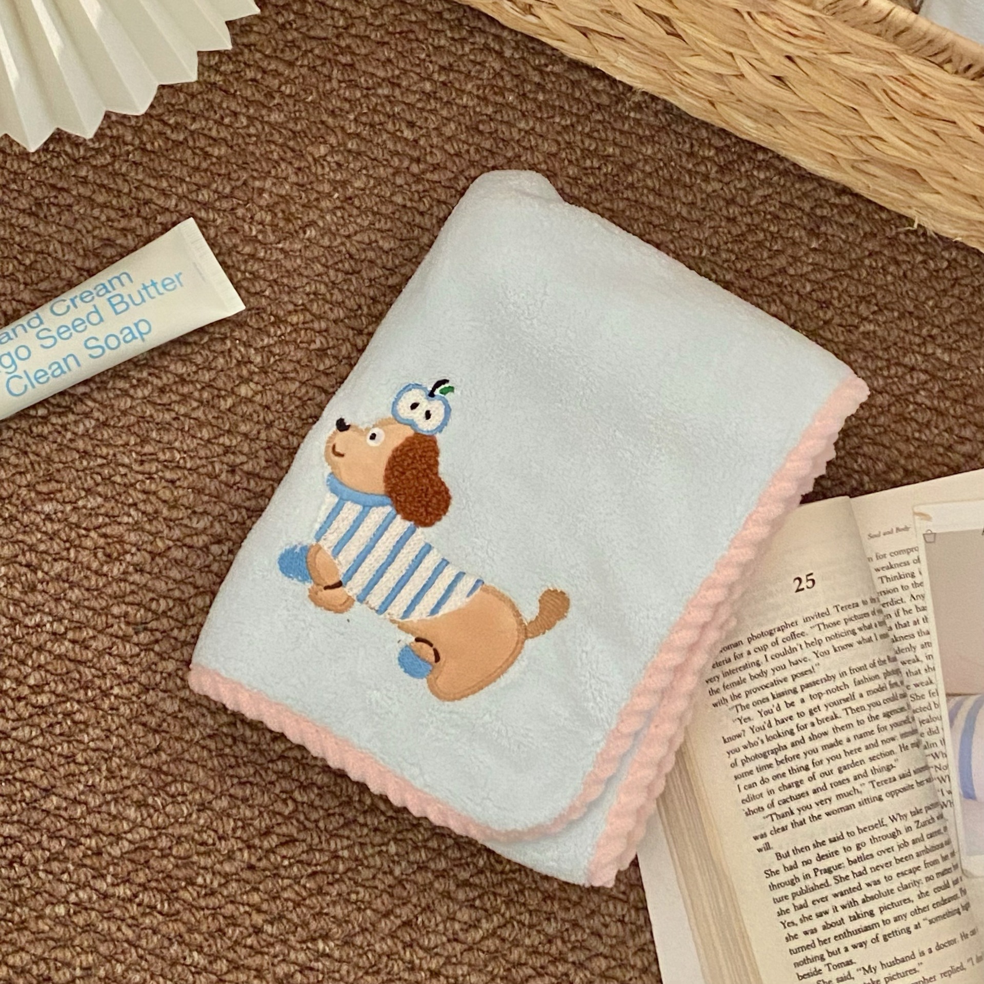 Korallenfleece Handtuchset, vierteilig