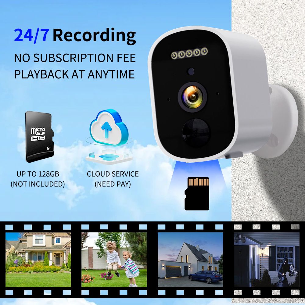 WiFi Battery Security Camera HD Waterproof