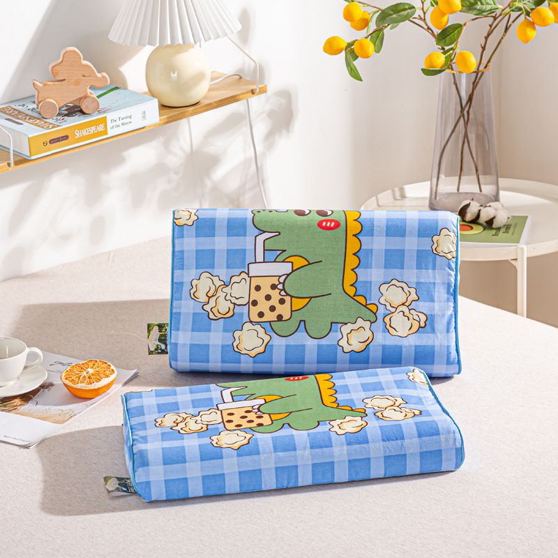 Natural latex pillow pure cotton core child and adult sizes