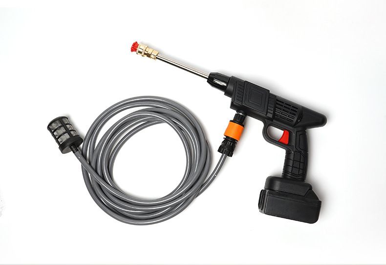 Cordless high pressure car washer lithium battery
