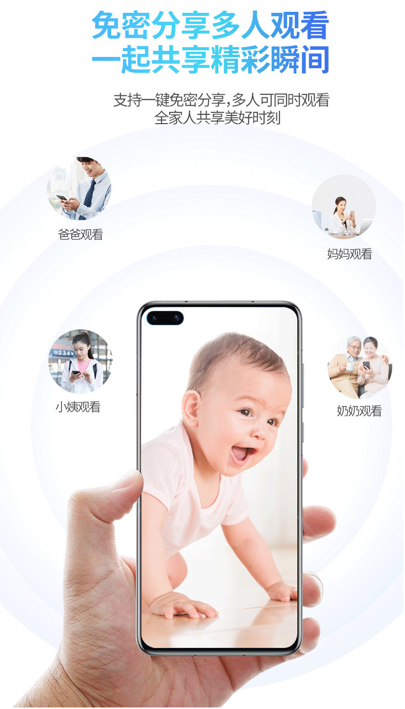 Tuya panoramik kamera, akıllı WiFi, E27 ses izleme