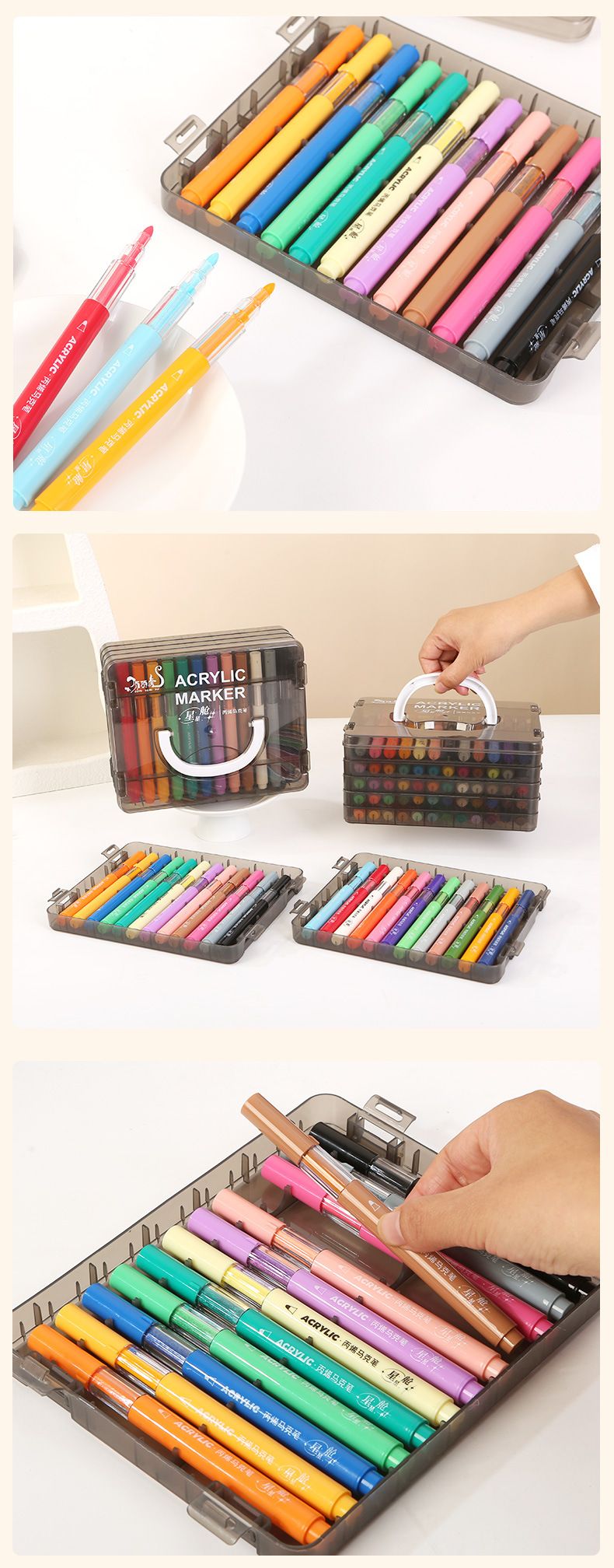 Acrylmarker in Vollfarben für Kinder