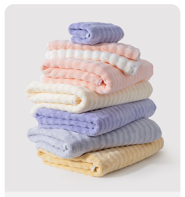 Bubble-Fleece Badetuch Klasse A, saugfähig, übergroß, dick, weich