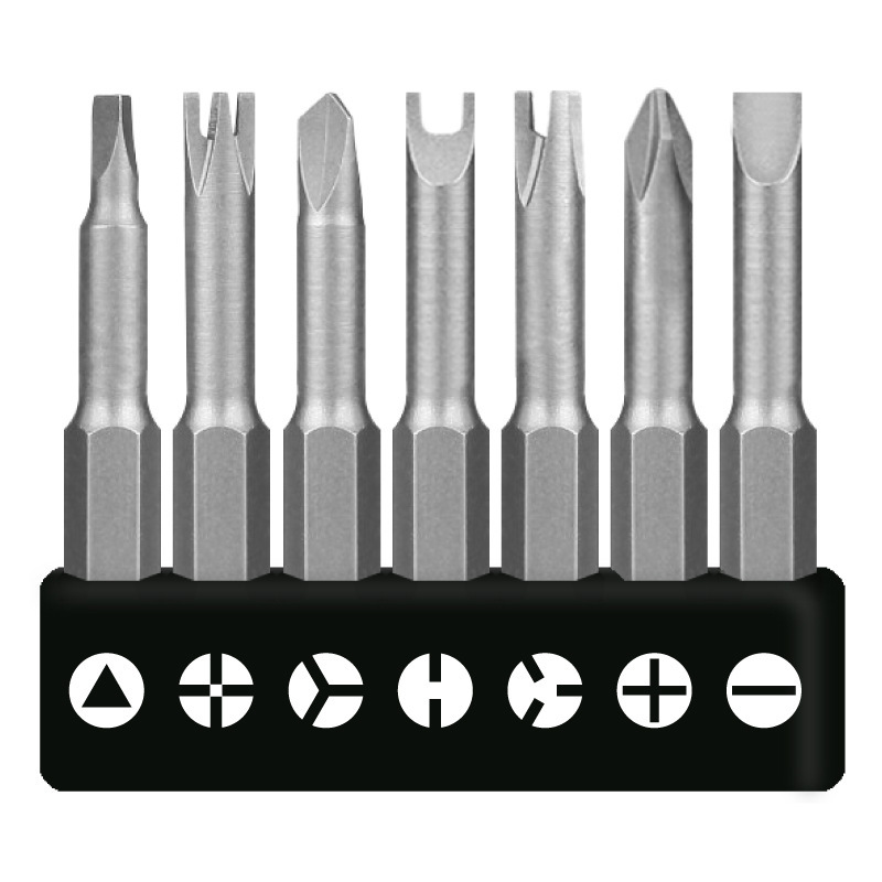 Screwdriver set, flathead, Phillips, tri-wing, triangle