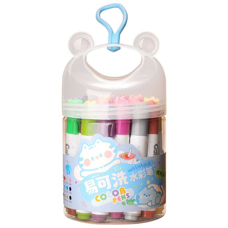 Watercolor pencil set for children, 24/36 colors, conical tip, washable