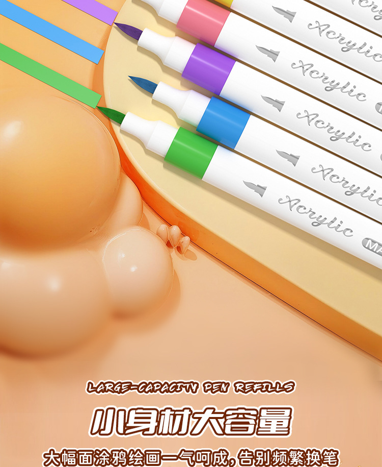 Children's acrylic marker set for art and drawing