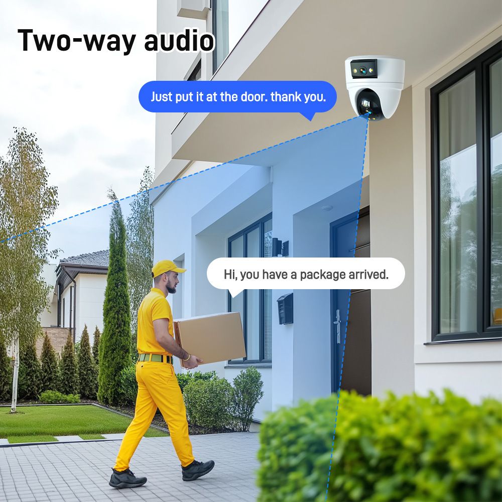 跨境专供无线WIFI摄像影头360度手机远程商用家用高清室内监控器
