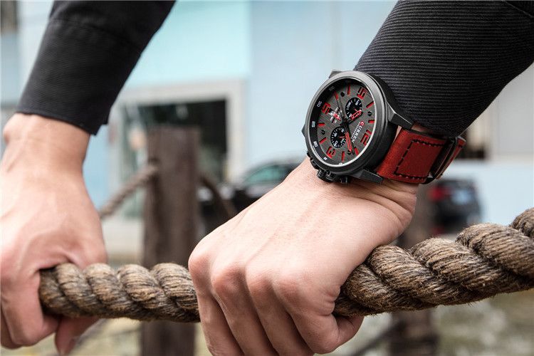 CURREN 8314 erkek saati, kronograf, su geçirmez
