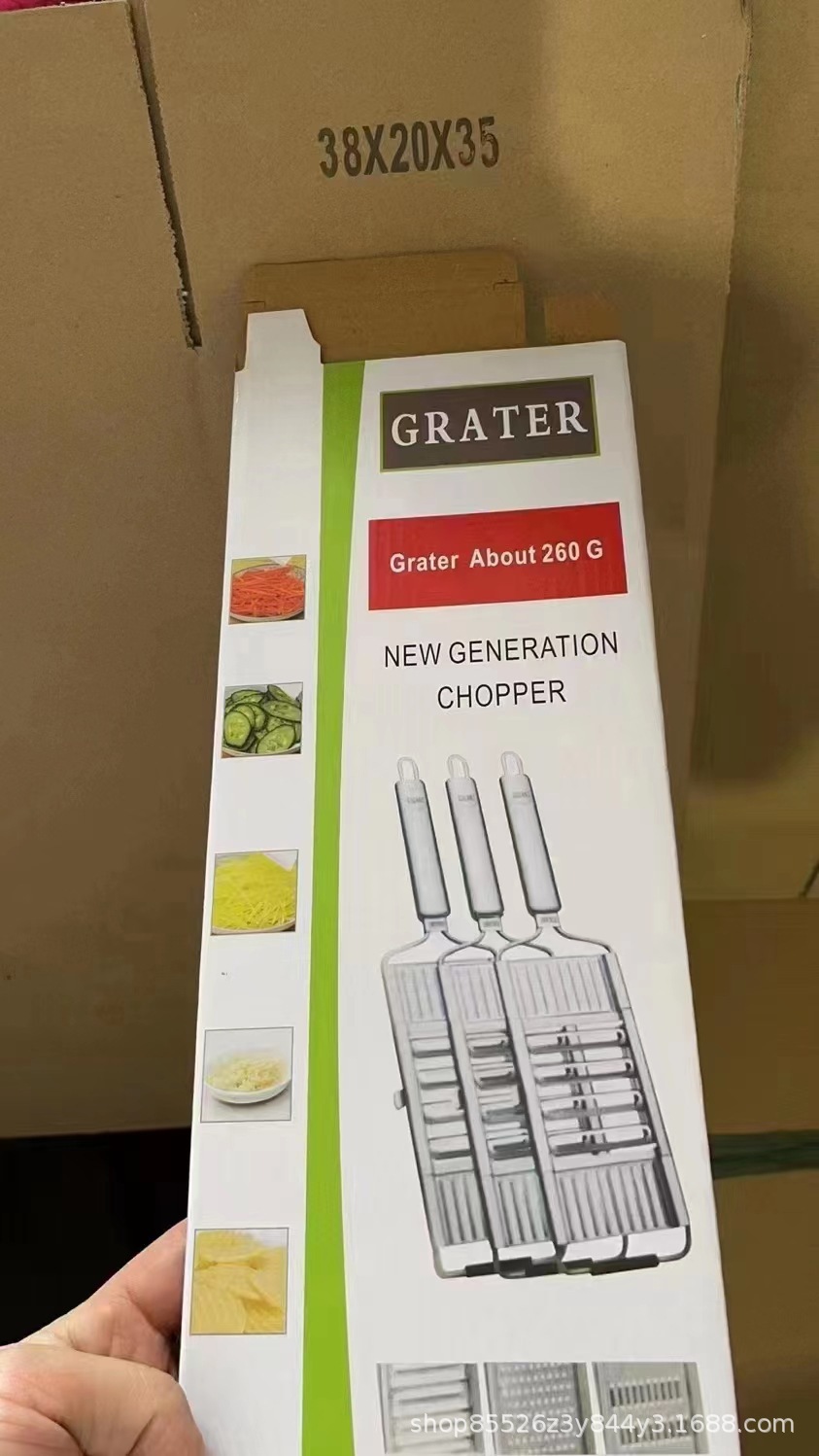 Multifunctional stainless steel grater, 4-in-1, vegetable shredding tool