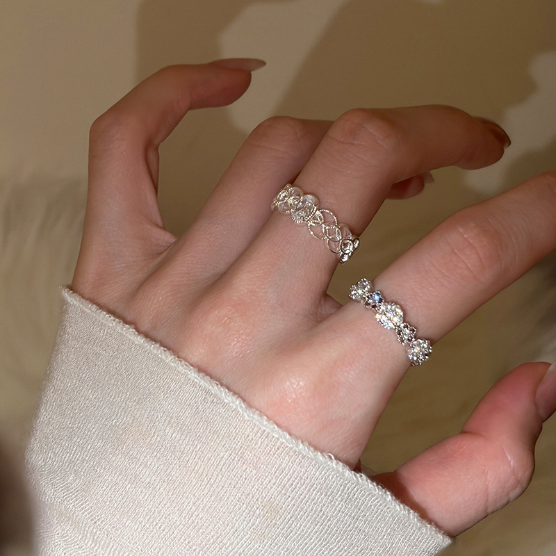 French lace ring women, vintage design