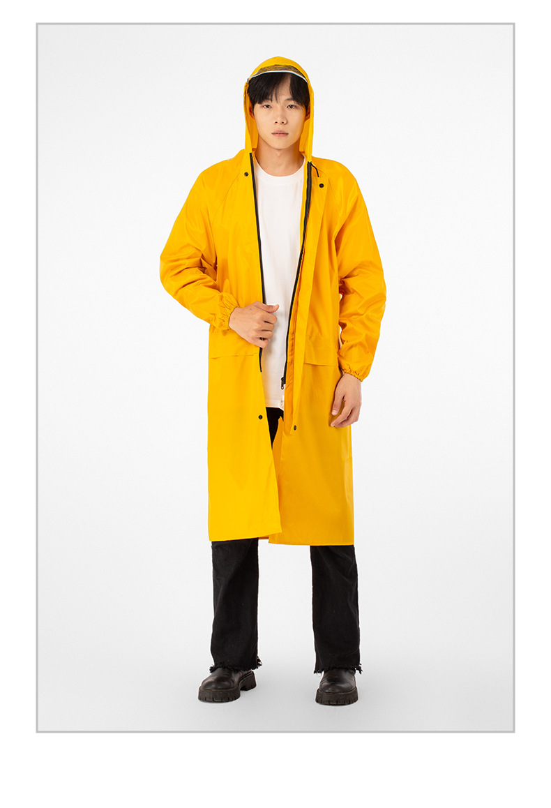 PVC knitted fabric raincoat set waterproof two-piece detachable