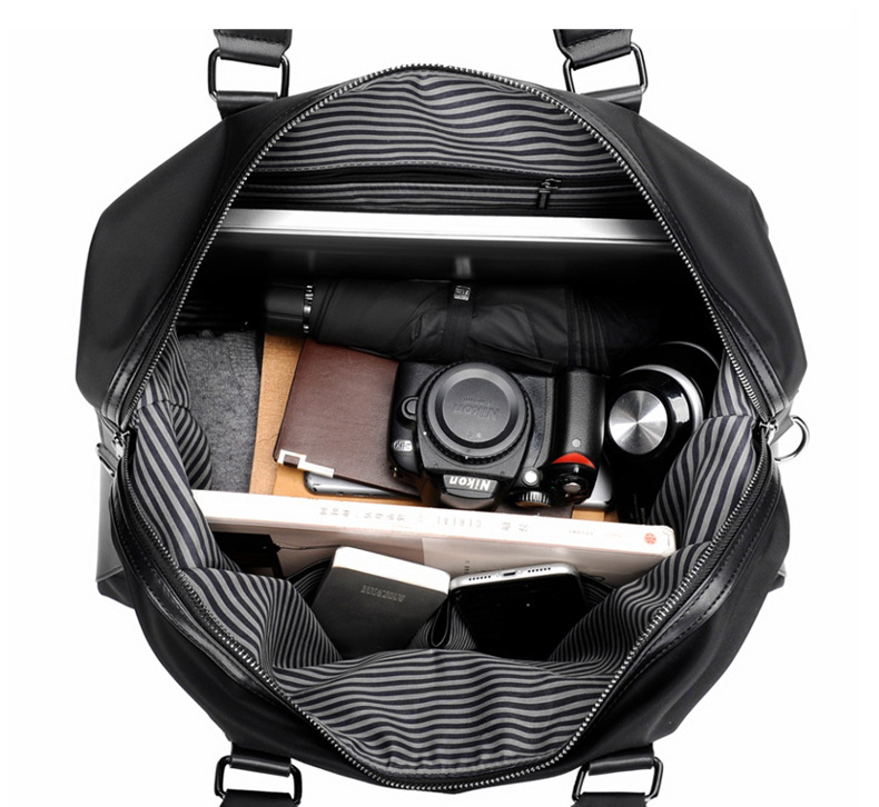 Waterproof travel bag, shoulder strap, fabric