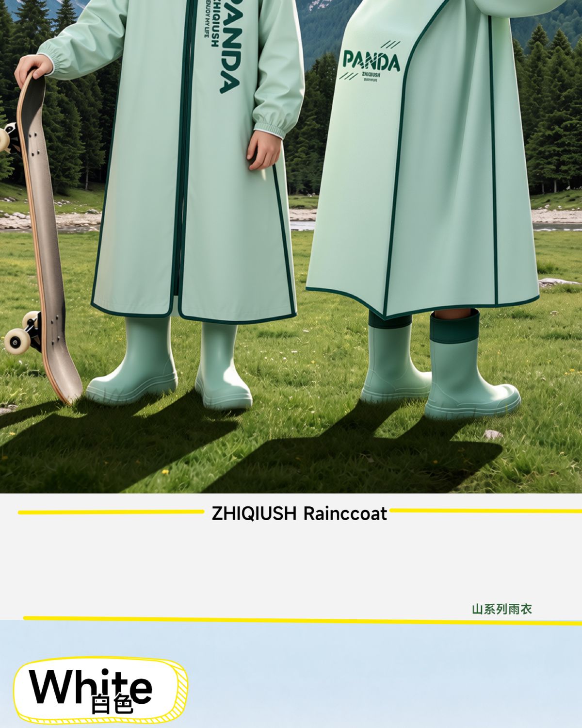 Children's raincoat, school use, long style, waterproof