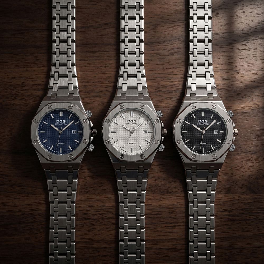 Herrenarmbanduhr, automatisches Quarz, Legierungsstahl