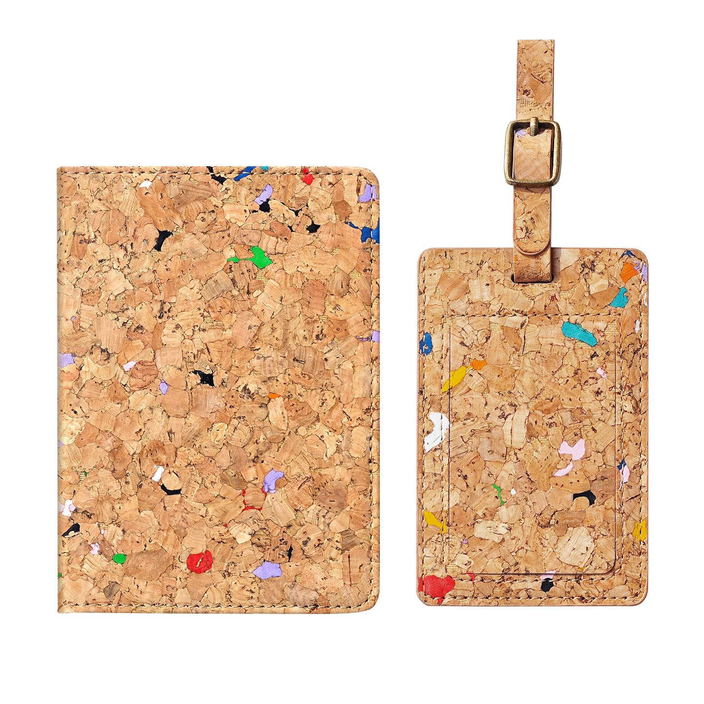 Cork Passport Holder ID Card Case