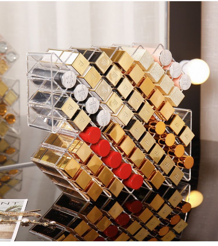 Fischform-Lippenstift-Organizer, aufrechter Kosmetik-Displayständer