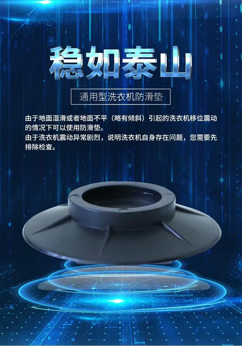 Washing machine and refrigerator anti-slip vibration pads