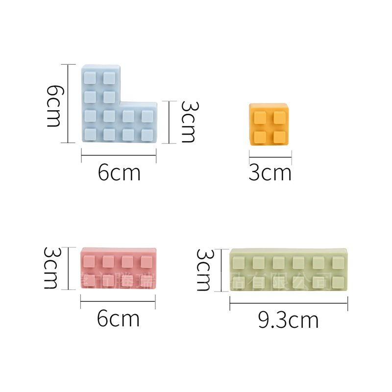 Baby silicone large blocks, chewable stacking toy