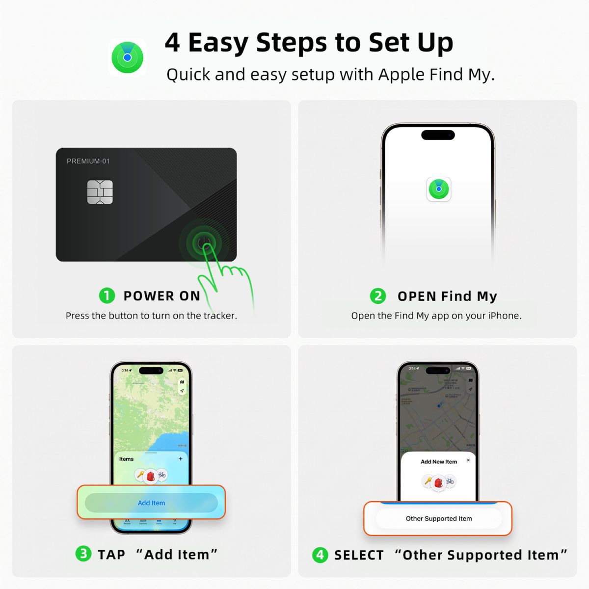 Dual-System-Positionierungskarte Android iOS kompatibel Tracker