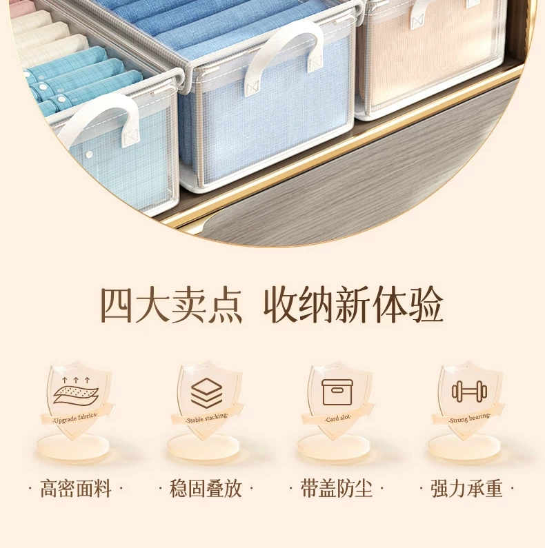 Transparent PVC Storage Box, Foldable, Lidded, Portable Handle