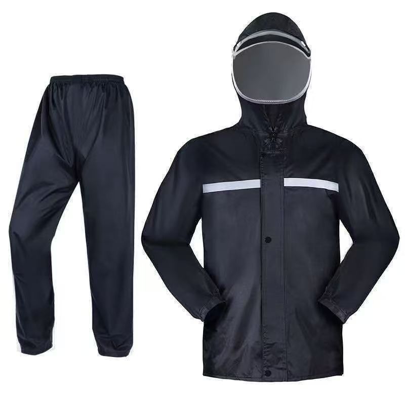 Two-piece raincoat set, Oxford cloth, thickened
