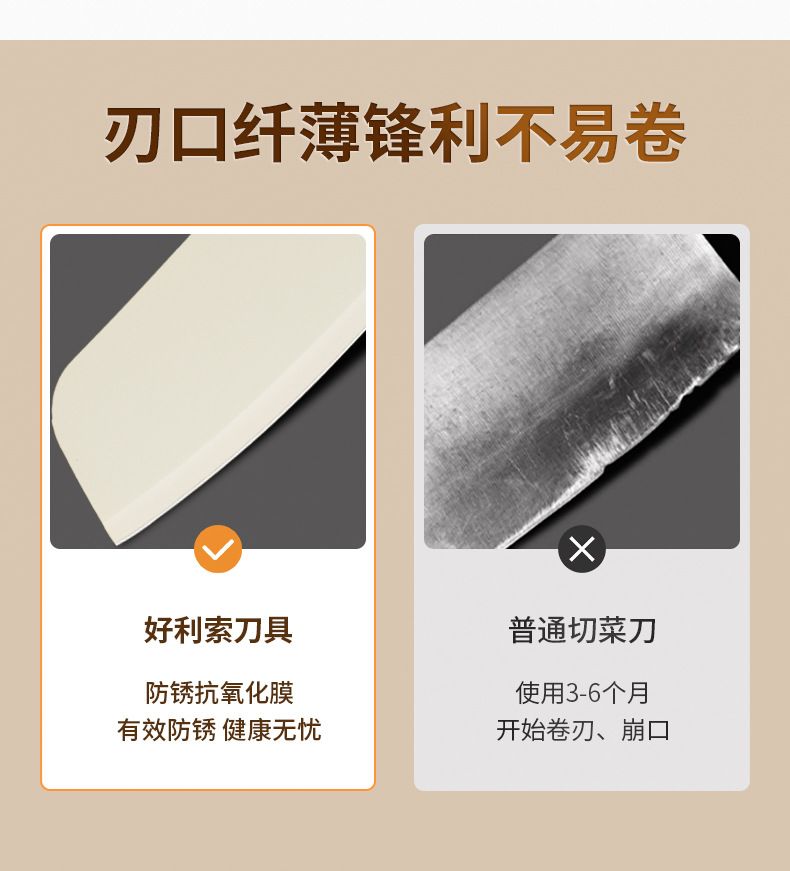 Kitchen knife set with chef, fruit, peeling knives, scissors and holder