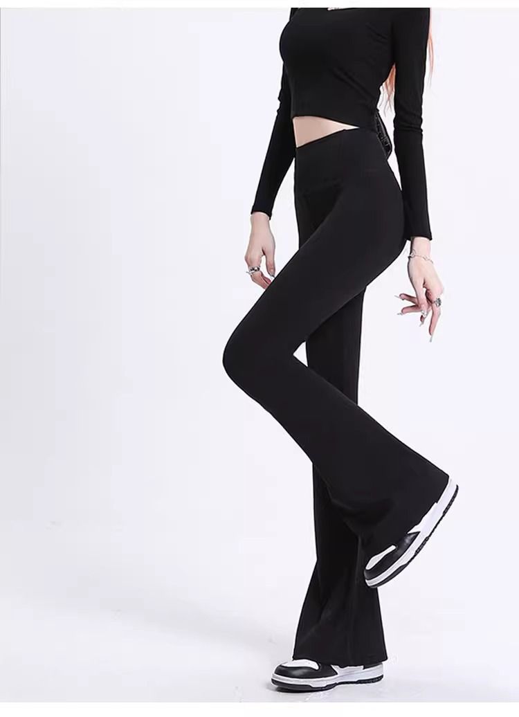 Women's yoga long pants casual outdoor high waist slimming