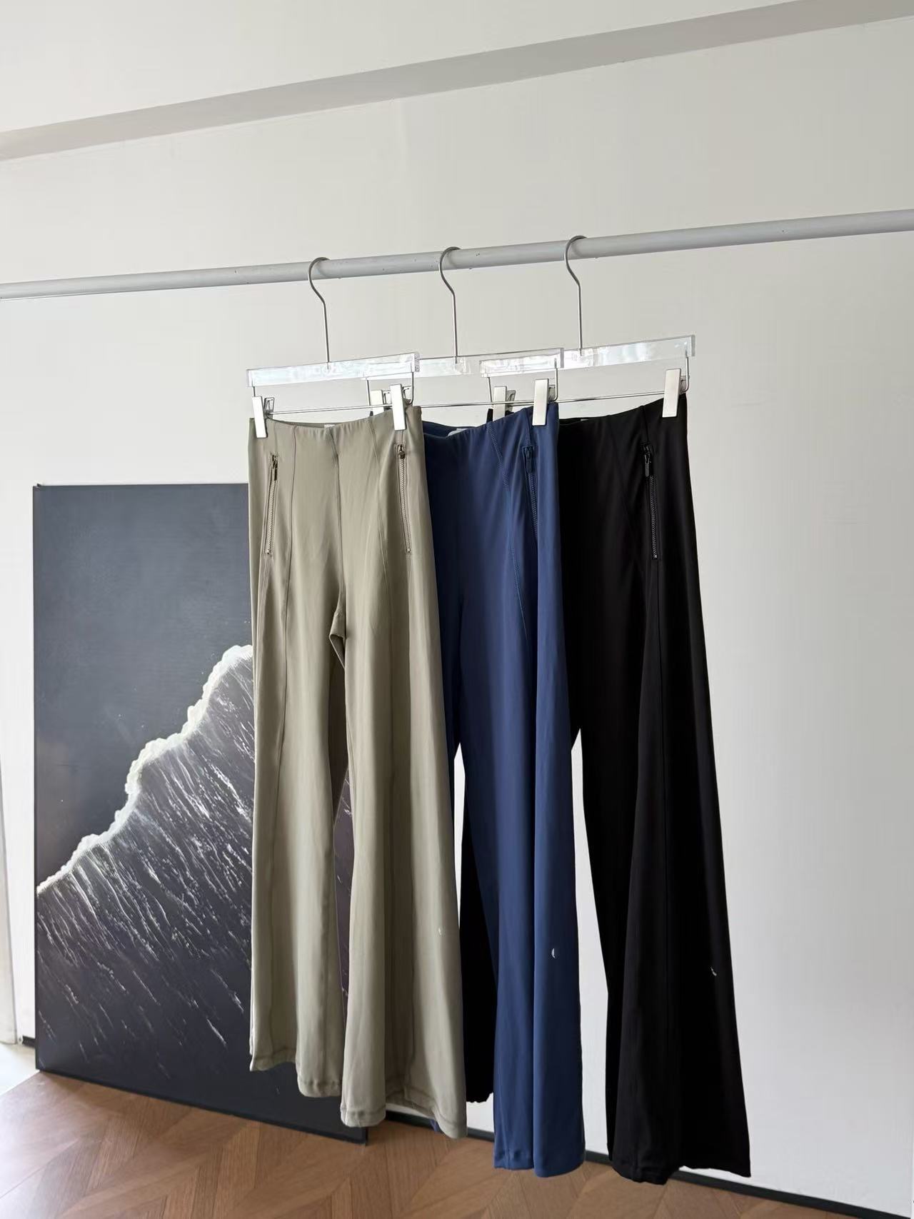 Lu high-waist wide-leg yoga pants lightweight soft comfortable