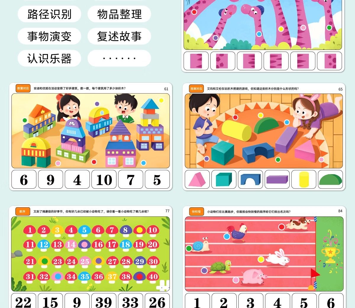 Wooden logic thinking educational toy set for children