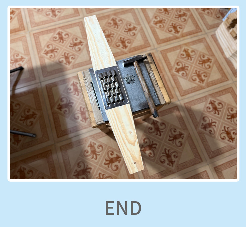 Extended vegetable shredder for potatoes and radish