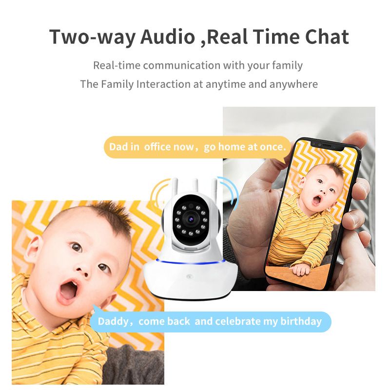 360° rotatable surveillance camera HD smart outdoor