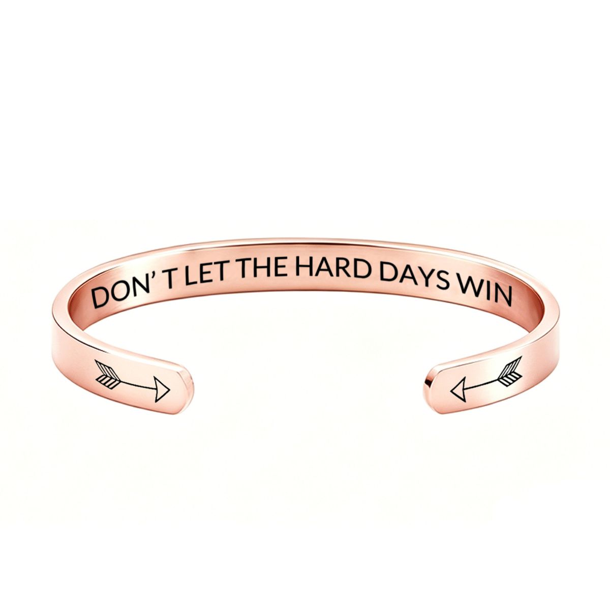 Stainless steel open bracelet, engraved design, multicolor
