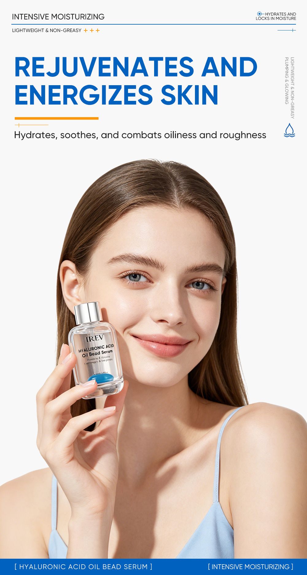 Hyaluronsäure-Öltropfen Serum Barrierenreparatur glättend feuchtigkeitsspendend