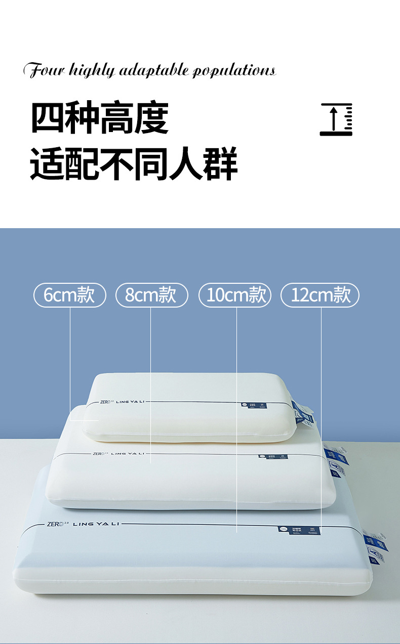 Fünf-Sterne-Hotel Memory Foam Doppelkern Schlafkissen