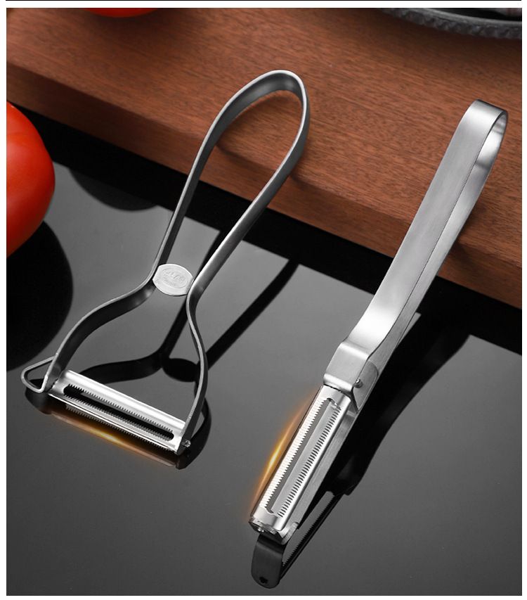 Multifunctional stainless steel fruit and vegetable peeler