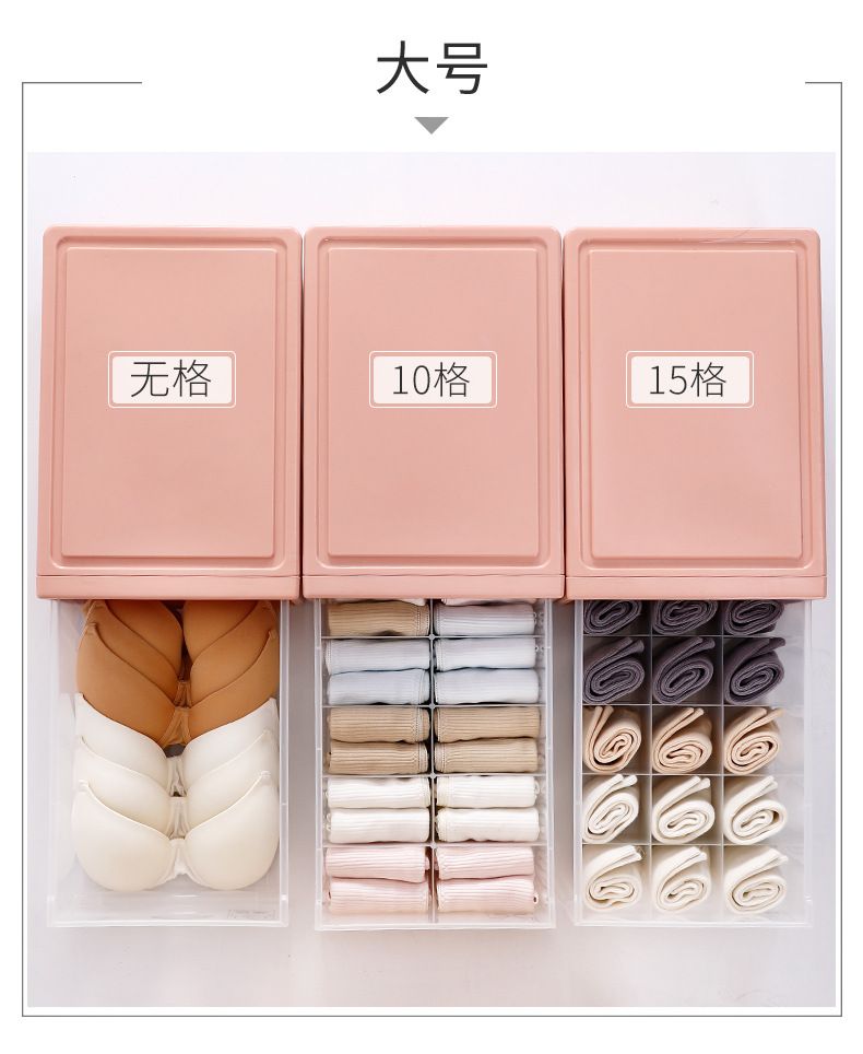 Extra large drawer-type intimates storage box