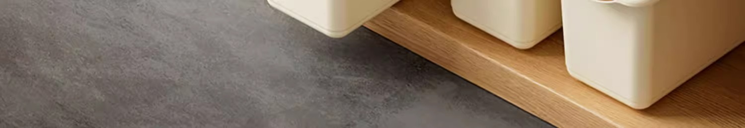 Rolling kitchen organizer storage box for countertop and under-sink