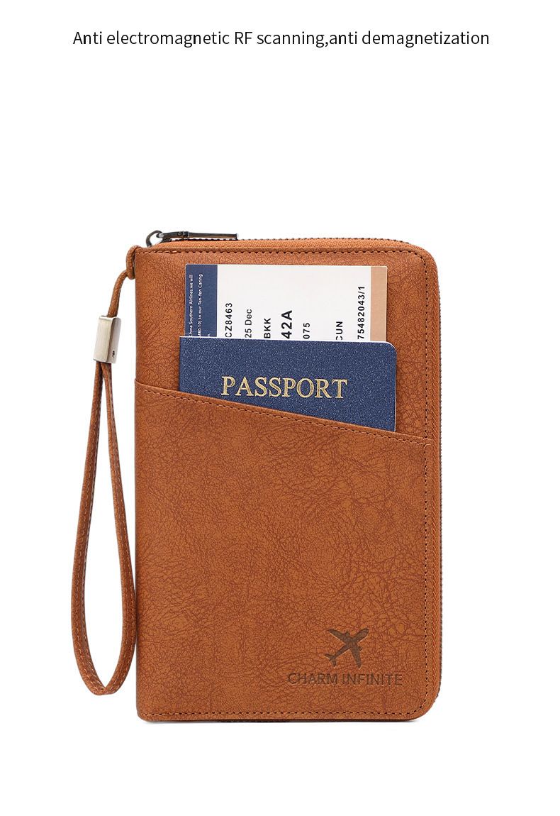 RFID passport holder, anti-magnetic zip case