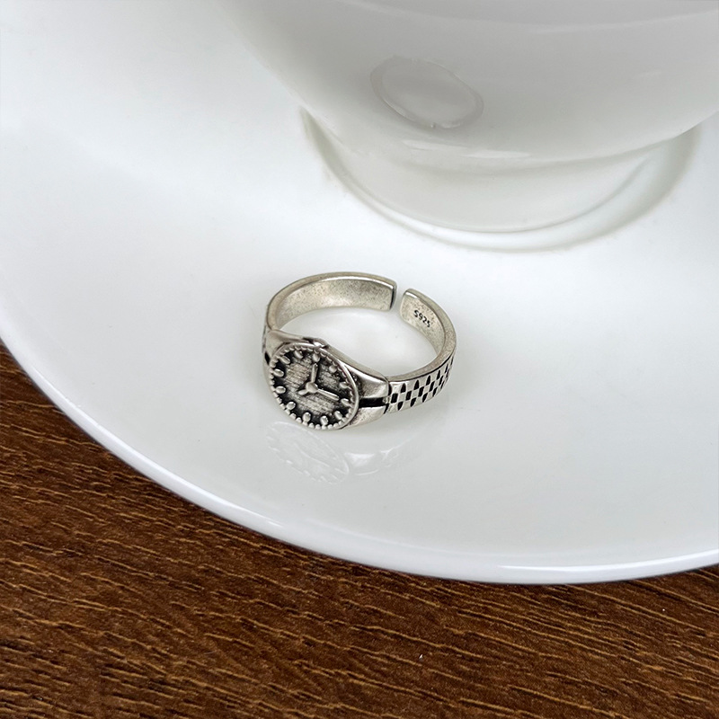 925er Silberring Damen, verstellbar offen
