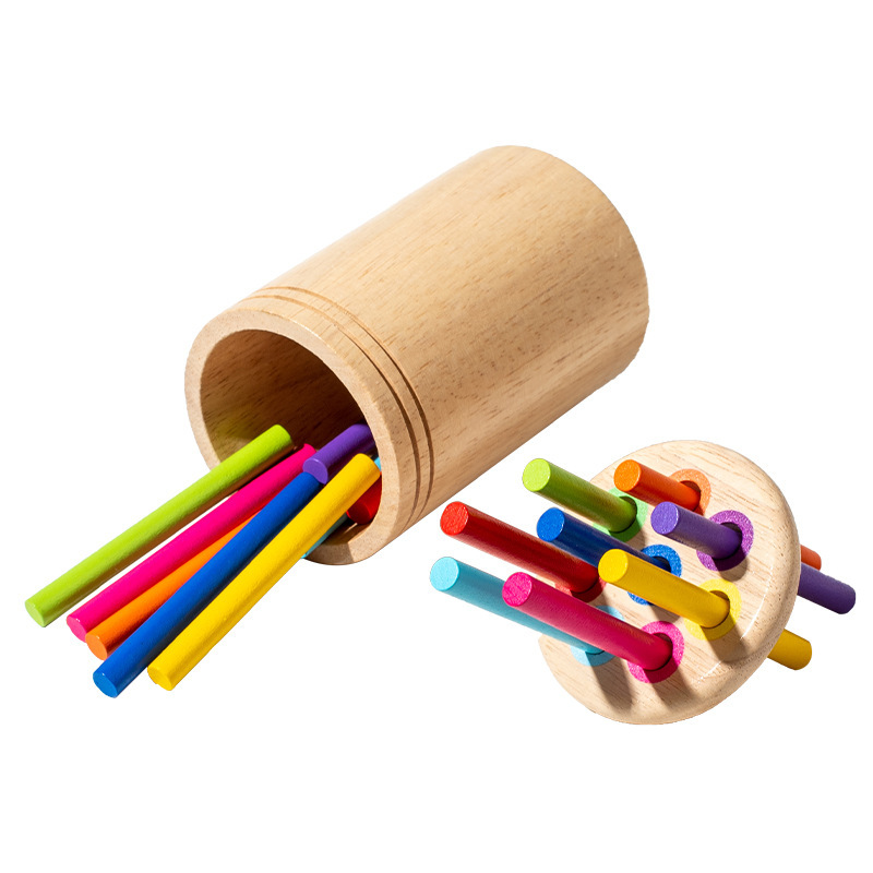 Montessori Renk Sınıflandırma Silindir Oyuncağı