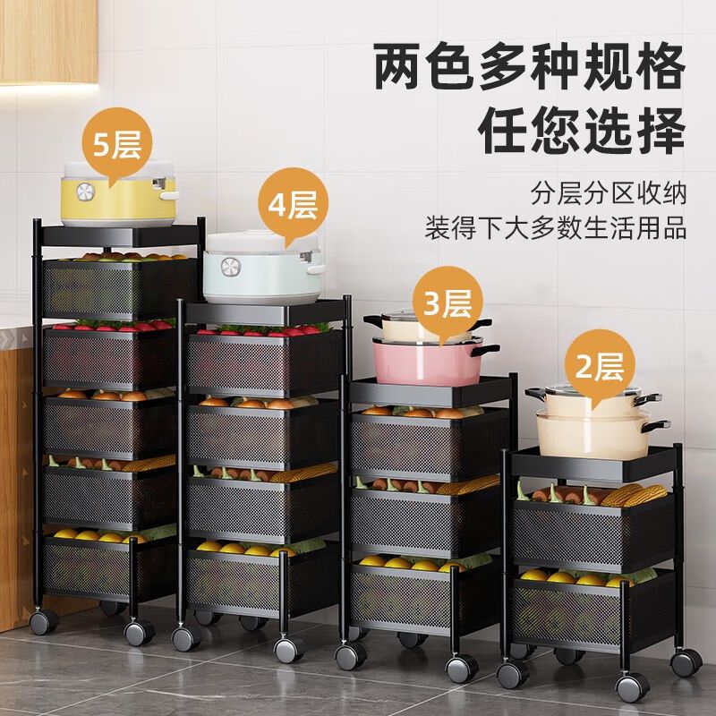 Kitchen cabinet shelf system with rotating compartments, spice and bowl storage