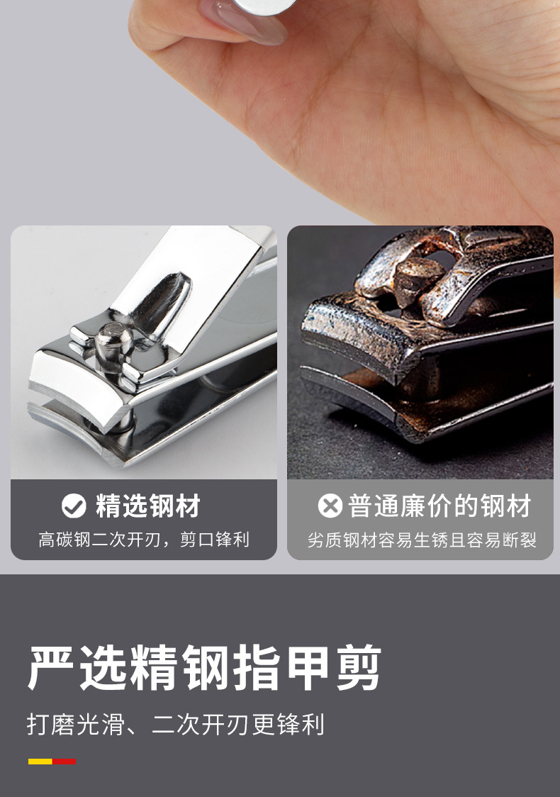 Nail clipper set, 9-piece complete set, foot care and beauty tools
