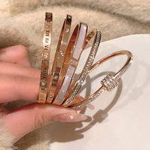 Zircon geometric open ring index finger lightweight luxury
